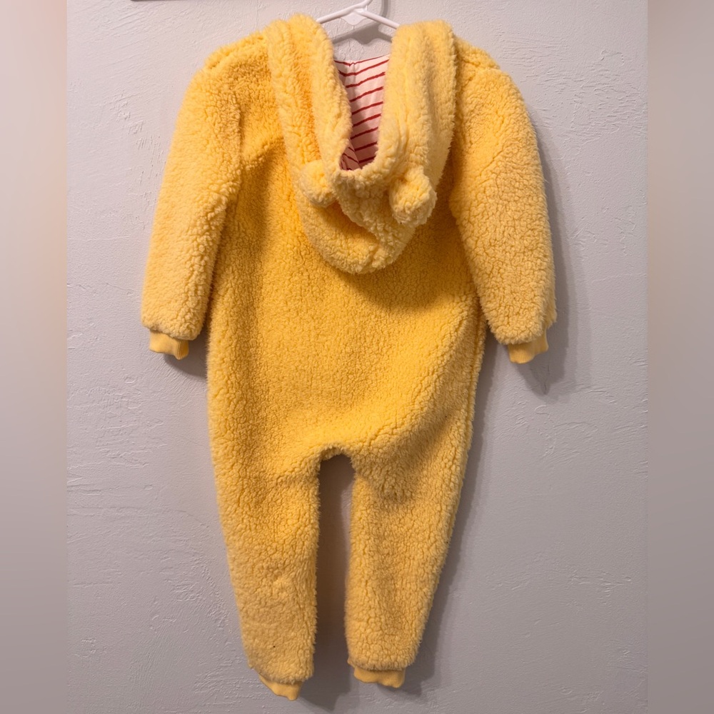 Disney Pooh Bear Little Sleepies Sherpa One Piece Outerwear 18-24 Romper - Picture 4 of 9